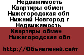 Недвижимость -Квартиры обмен  - Нижегородская обл., Нижний Новгород г. Недвижимость » Квартиры обмен   . Нижегородская обл.